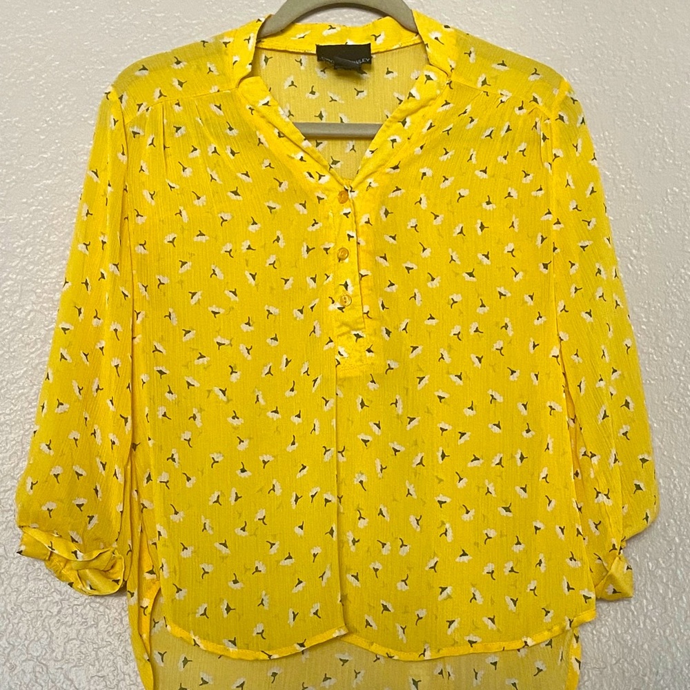Yellow blouse Cynthia Rowley